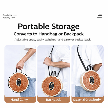 SeatGo Foldable Portable Stool + Cover & Strap included
